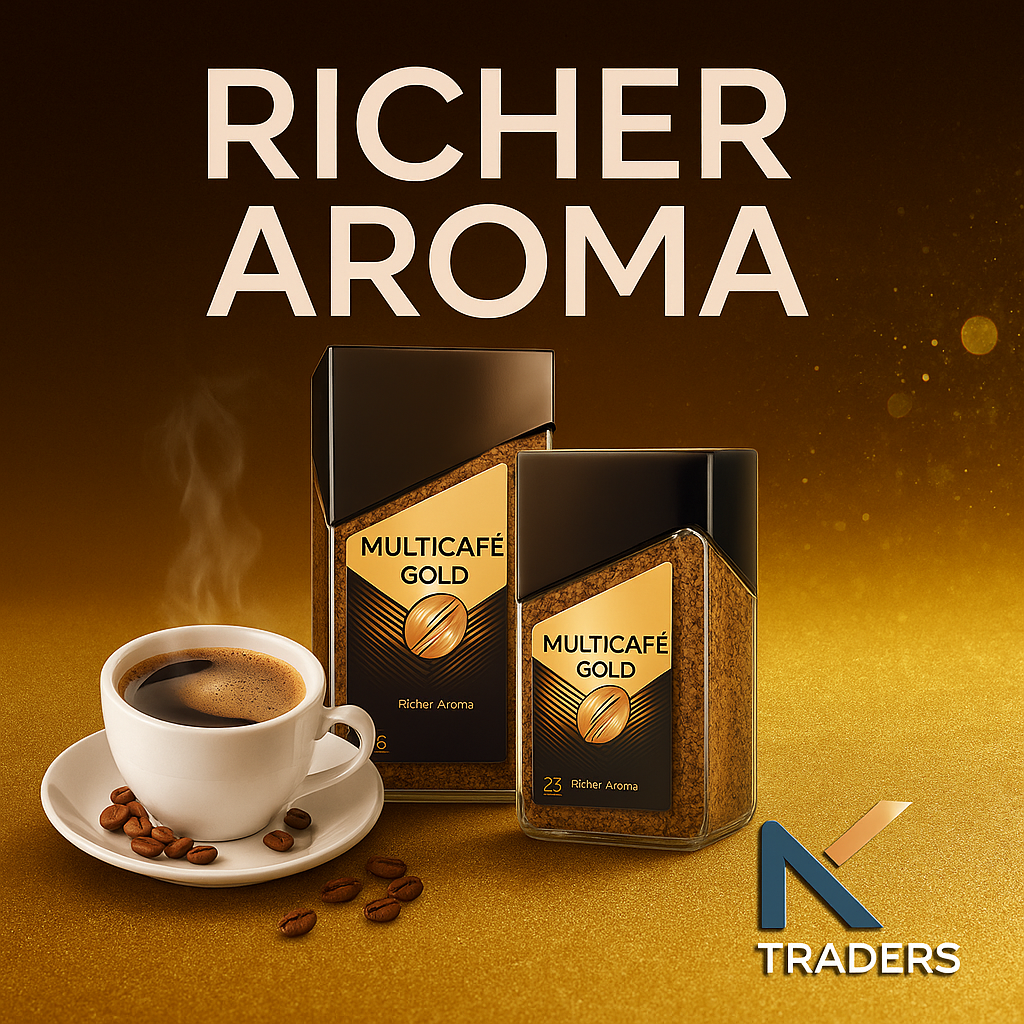 MultiCafe Gold Cofee 25 & 50 Cups Net weight 50& 100 gm Best Imported Quality