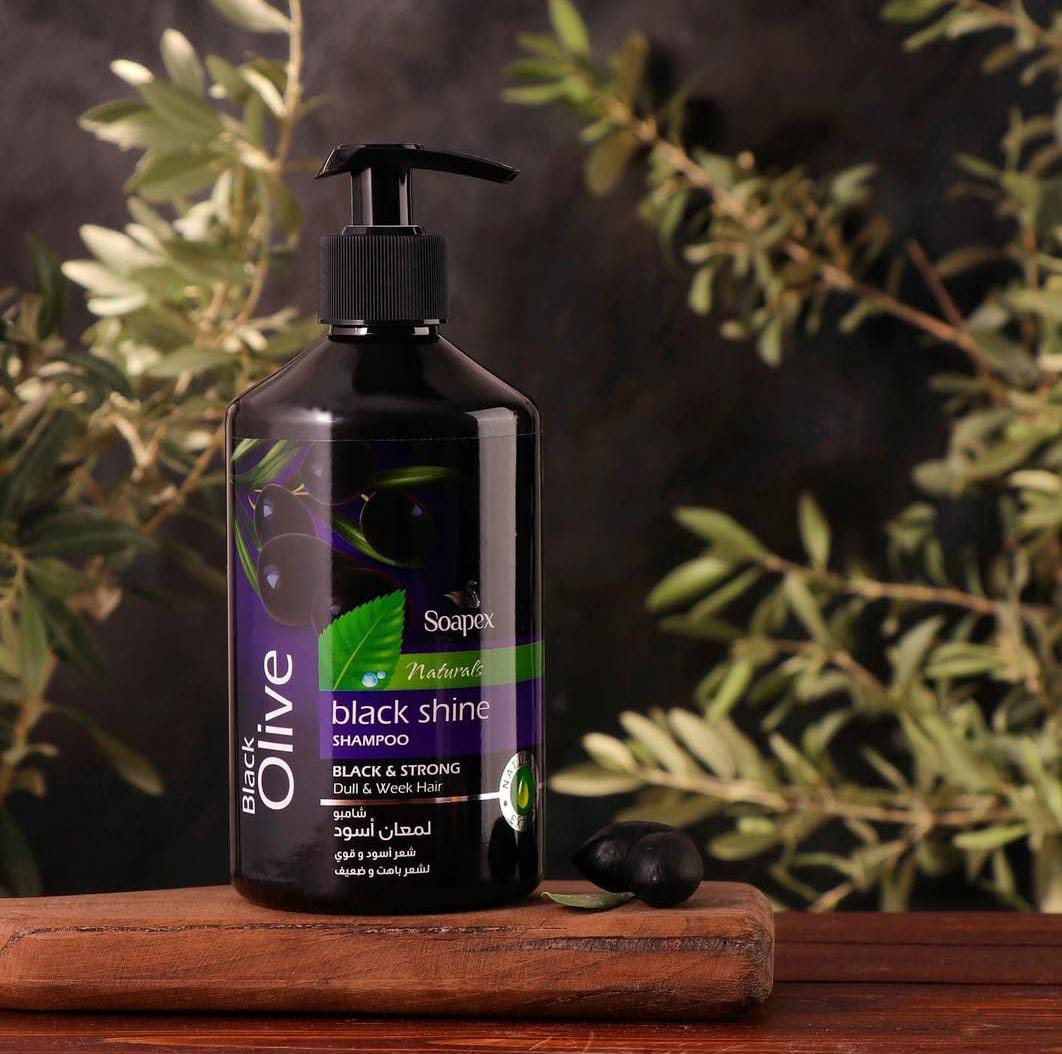 Soapex Natural Black Olive Black Shine Shampoo 500 ml