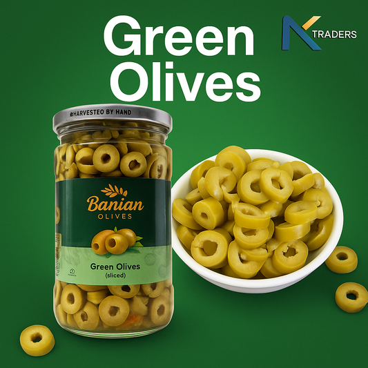 Banian  Sliced Green Olives 615 g