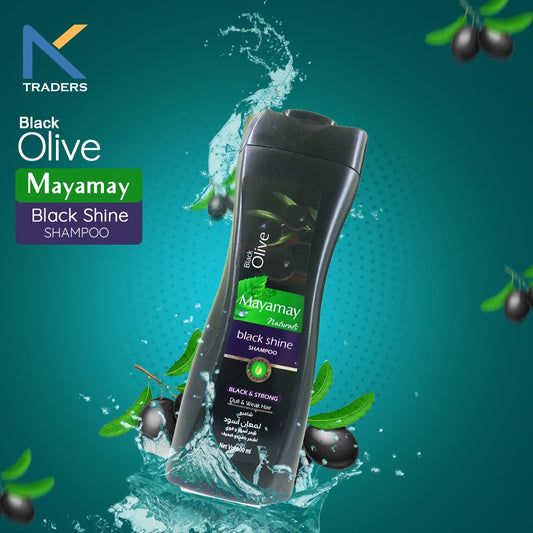 Mayamay Black Olive Black Shine  For Men and Women, 600ml